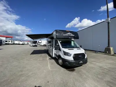 EAST to WEST Alita Class C gas motorhome highlights: Twin Beds Convert to King Cabover Bunk Single S...