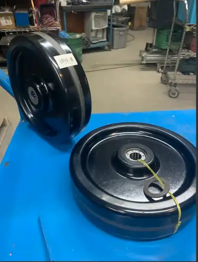 1” bore x 12” diameter x 3”wide, 2 available. $60 for the pair. New, excellent condition (unused) Te...