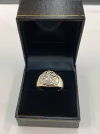 14K Gold & Diamond Mens Ring - 0.33 TCW VS-SI