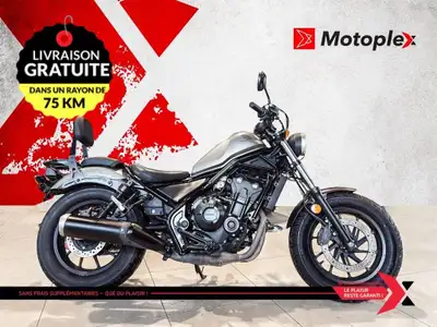 REBEL 500 HONDA REBEL 500 CMX500 2017 IDEAL COMME PREMIERE MOTO OPTIONS DOSSIER PASSAGER ET SIEGE AR...