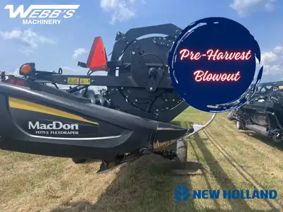 2018 MAC DON FD75-35 COMBINE HEADER 35', SK, UCA, Transport, CNH Adapter. Visit our Website to View...