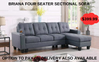 BRAND NEW BRIANA 4 SEATER SECTIONAL(OPTION TO PAY ON DELIVERY) Mississauga / Peel Region Toronto (GTA) Preview
