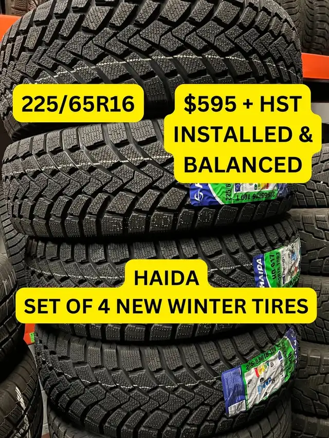 225/65R16	HAIDA	HD617	BRAND NEW SET OF WINTER TIRES in Tires & Rims in Markham / York Region - Image 2