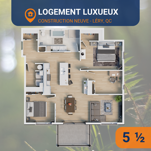 LOGEMENTS NEUFS HAUT DE GAMME À LOUER – 3 ½, 4 ½ et 5 ½ in Long Term Rentals in West Island - Image 13