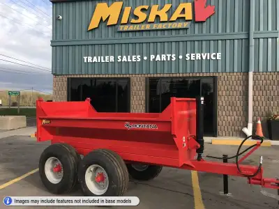 Canadian Made Offroad & Farm Dump Trailers at Miska Trailers From nimble 3 Ton Dumps perfect for Com...