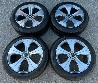 Wheels: Two-Tone Grey 21 Inch OEM Fitment: GLS 450 / GLS 580 (2020 and up) Quantity: 4 (Staggered) T...
