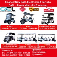Finance! New CAEL Electric Golf Carts  Certified &Warranty Richmond Greater Vancouver Area Preview