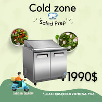 Brand New Refrigerated 36"  Sandwich/Salad Prep Table $1990