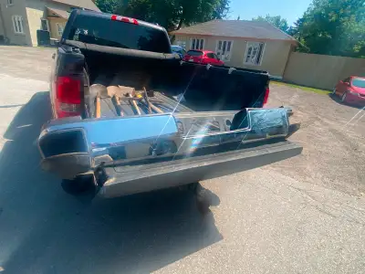 Used 2015 Rear step bumper from GMC Sierra 2500 truck. If this item is posted it is available. Will...