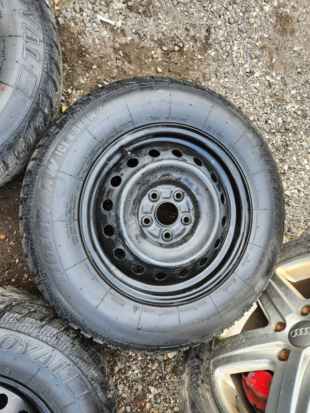 215 70 16 - RIMS AND TIRES - WINTER - UNIROYAL - SET OF 4 - in Tires & Rims in Kitchener / Waterloo - Image 3