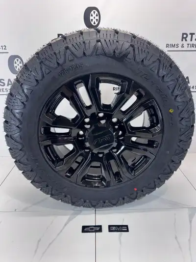 NEW Set of FOUR 275/55/20 Amp Pro All terrain TIRES on Art Replica 20 inch Rims - 8 ply / load range...