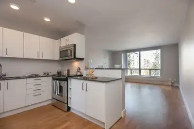 Renovated Akelius two bedroom apartment for rent. Located near Bathurst Street & Eglinton Avenue Wes...