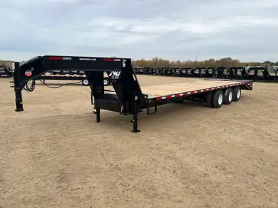 NEW 2026 SWS 8.5 x 30' Gooseneck Trailer Tri Dual Axle 3 x 10,000 lb Axles w/ Electric Brakes on all...