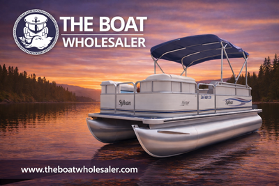 VALUE BUY – 2002 SYLVAN 18’ PONTOON – HULL ONLY – BIG LOGS – 8 PASSENGER PROJECT BOAT • WORK BOAT •...