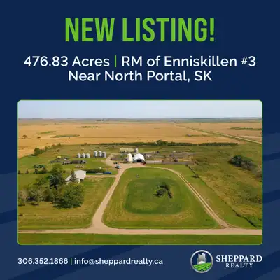 NEW LISTING AVAILABLE! Three quarter sections with a yard site located in the Estevan area; east of...