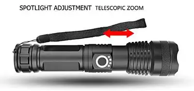 2000 Lumen Rechargeable Tactical LED Flashlight, View more