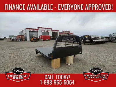 NEW 9ft4in x 97in Steel Flat Deck by CM Truck Beds - 9ft 4in Long x 97in Wide - 60in Cab to Axle - 3...