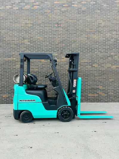 Keywords: Mitsubishi forklift, propane forklift, indoor/outdoor forklift, 3,000 lbs capacity, 3-stag...
