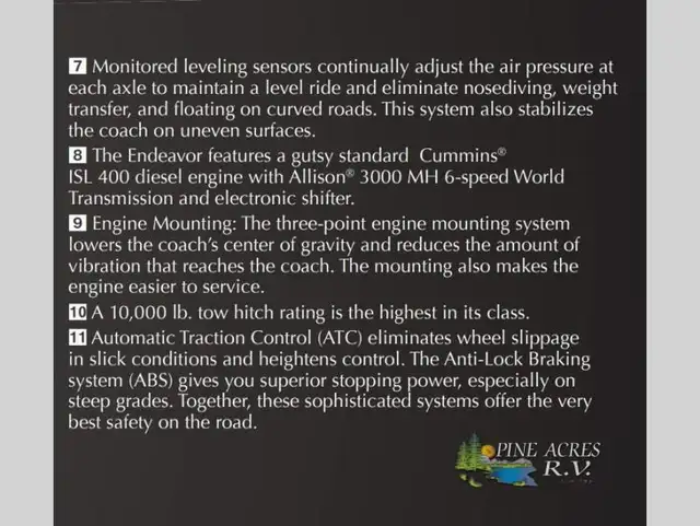 2009 Holiday Rambler Endeavor 41 PDQ 062,221 Miles in RVs & Motorhomes in Moncton - Image 72