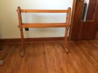 Hand crafted quilt rack
