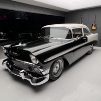 Check out this perfect 1956 Chevrolet Bel Air two door post restomod! This car is stunning! This is... (image 1)