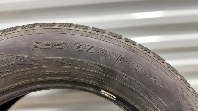80% tread. 235/65 R18 Winter tires Nokian Hakkapeliitta in Tires & Rims in Mississauga / Peel Region - Image 5