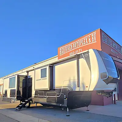 See Dealer Website for Details. 2026 FOREST RIVER CEDAR CREEK 385RK AMVIC Licensed Business. Other E...