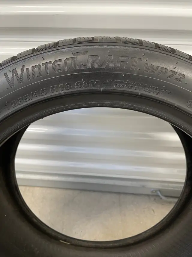 Pair2️⃣:  235/45R18 98V XL  Kumho WinterCraft WP72. in Tires & Rims in Mississauga / Peel Region - Image 3