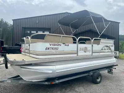 GREAT DEAL ON A 4-STROKE UTILITY / FISHING PONTOON! 2007 18' SUN PARTY PONTOON EXCELLENT RUNNING 25H...