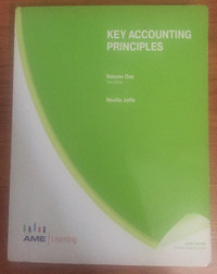 key accounting principle volume 1 third edition with workbook