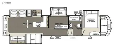Please Call Us At 613.851.7326 with any questions? The Sandpiper 371REBH fifth wheel by Forest River...