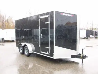 Remorque neuve WERBERLANE 8'.6'' x 16' v-nose 2 essieux 5200LB. A GLISSIERE 7'.6" de haut interieur...