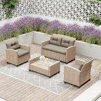 Brand new 4pc patio Conversation Set. In a box. Unassembled.