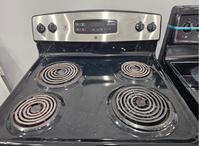 GE 30" Stainless Steel Electric Coil Top Stove Oven Range CAN DE in Stoves, Ovens & Ranges in Hamilton - Image 2