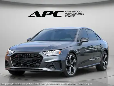 The 2023 Audi S4 Sedan Technik 3.0 TFSI quattro in a sophisticated gray hue offers an impressive all...