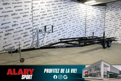 Alary Sport Cette REMORQUE RICHELIEU POUR PONTON 2025 est disponible DÈS MAINTENANT! Contactez-nous...