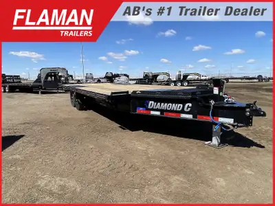 2026 Diamond C 24' Deck Over Tilt Equipment Trailer Color: Onyx Black Frame Size: L24x102 Axles: (2)...