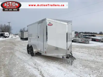 LEGACY SERIES ALL ALUMINUM FRAME 6' X 12' TANDEM AXLE CARGO W/ BARN DOORS AND POLYCORE PANEL UPGRADE...