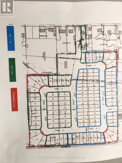 Prime development land in growing village of Ripley. 22.24 Acres with draft site plan approval for 1...