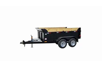 2027 Canada Trailer 5x10 Tandem axle dump trailer GVWR 7560lbs with cargo capacity of 4700lbs. This...