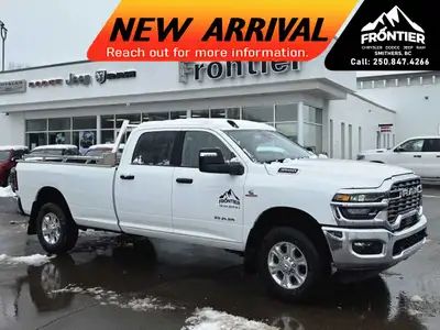 Experience the robust 2024 Ram 3500 Big Horn, a commanding white 4x4 truck designed to handle everyt...