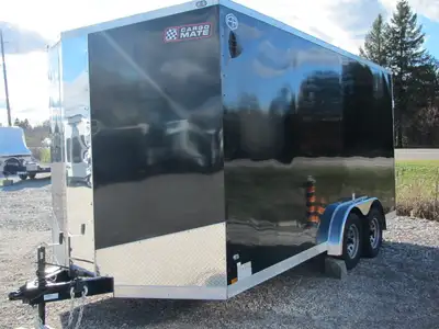 BLACK, PEWTER AND CHARCOAL IN STOCK NOW-OTHER COLOR'S ON THE WAY-2026 7.5 X 16 SLANT V-NOSE WITH A S...