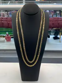 NEW! 10K Gold Curb Chain - 20" & 22" Available!