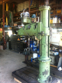 Radial arm drill press.