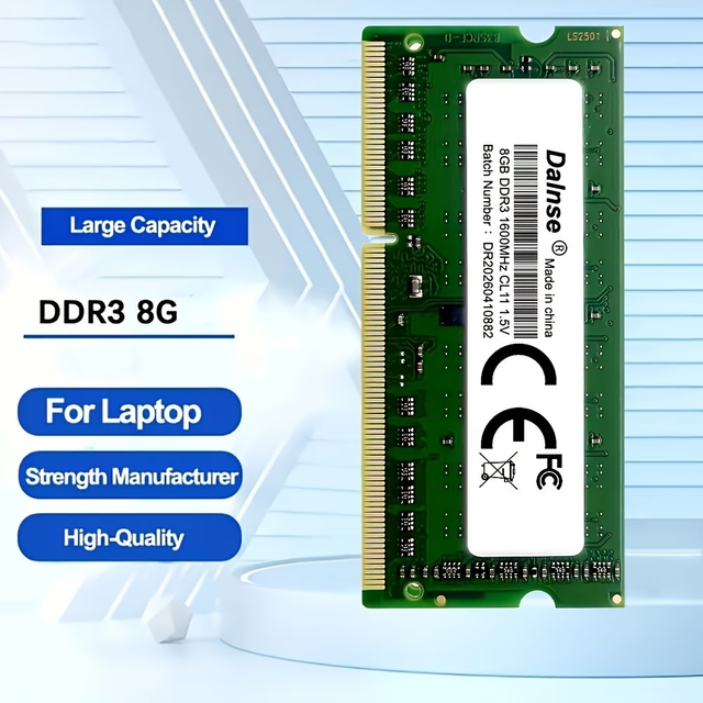 High-Speed 1.5V DDR3 8GB 1600Mhz SO-DIMM Memory Stick in Flash Memory & USB Sticks in Mississauga / Peel Region - Image 3