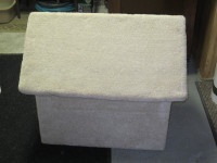 CARPETED INDOOR DOG HOUSE