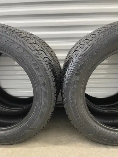 Set4: 235/55R17 99T Goodyear Ultra Grip Winter. FIRM $100: Four Used Winter Tires. FIRM Tires Tread...