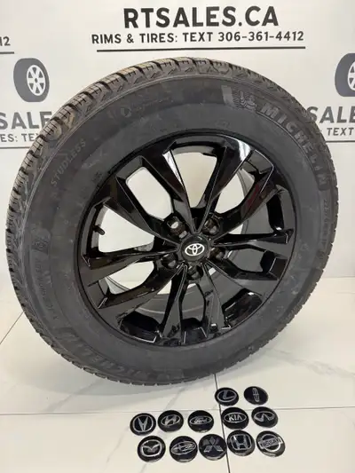 Set of four NEW 225/65/17 Michelin x ice Snow winter tires On 17 inch Dai one rims FITS NISSAN HYUND...