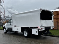 2013 Ford F-650 Superduty Supercab Chipper Dump Truck 5403hrs PTO Hydraulic Brakes Pintle Trailer Hi... (image 6)