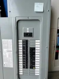 100 AMP 200 AMP electrical panels with breakers